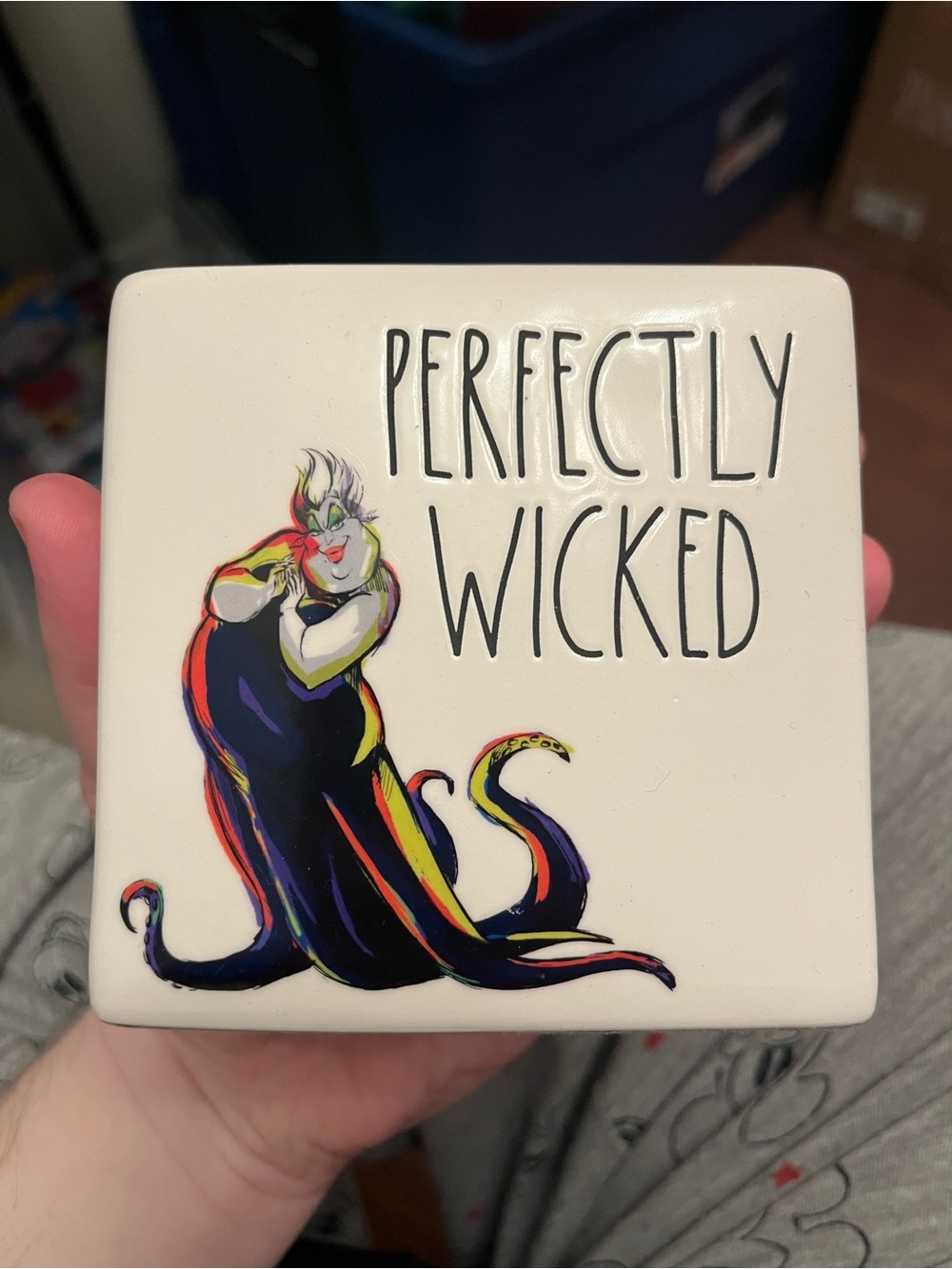 Disney Rae Dunn Artisan Collection Box - Gray and White